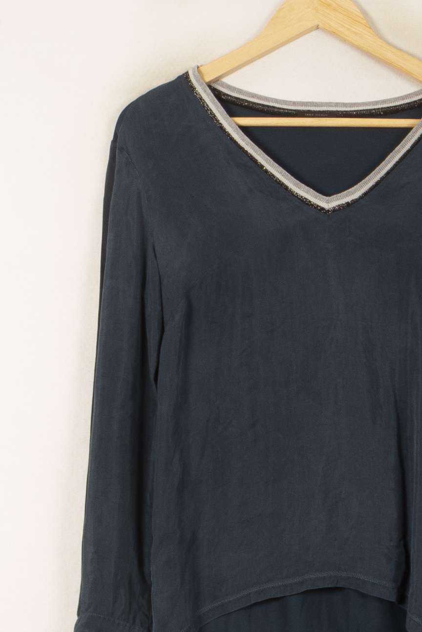 Tee-shirt Manche Longue Noir - Taille S/36 de la marque IKKS | PARAD58676 - Vendu par Paradigme - Image 3