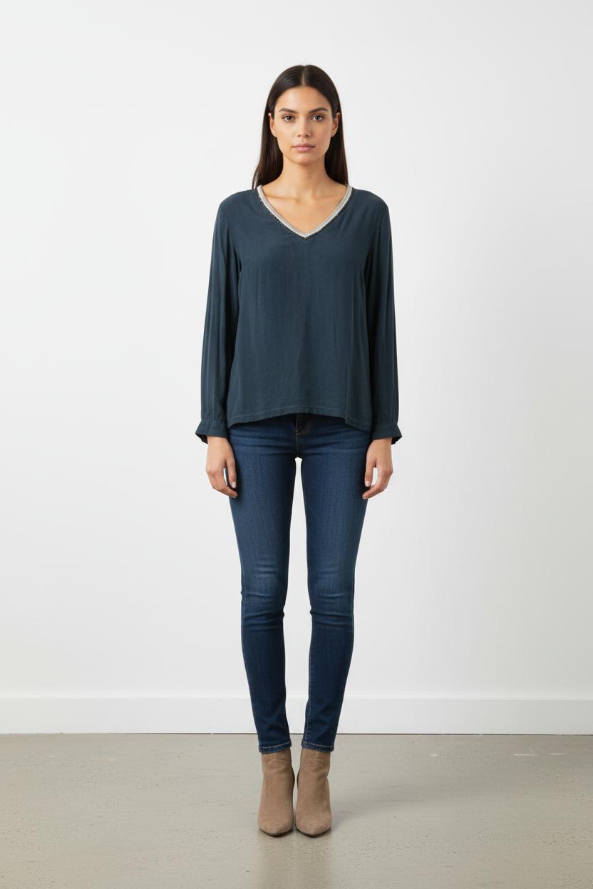Tee-shirt Manche Longue Noir - Taille S/36