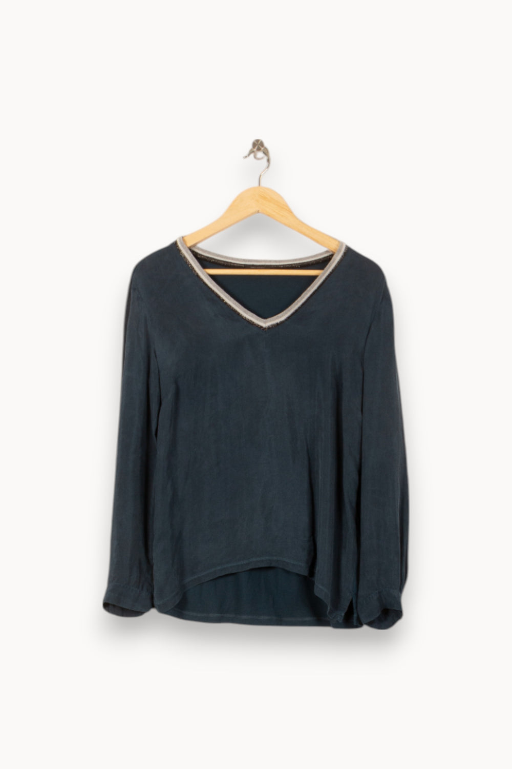 Tee-shirt Manche Longue Noir - Taille S/36 de la marque IKKS | PARAD58676 - Vendu par Paradigme - Image 2