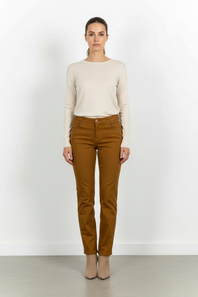 Jean Marron - Taille L/40 de la marque Caroll | PARAD58686 - Vendu par Paradigme - Image 1