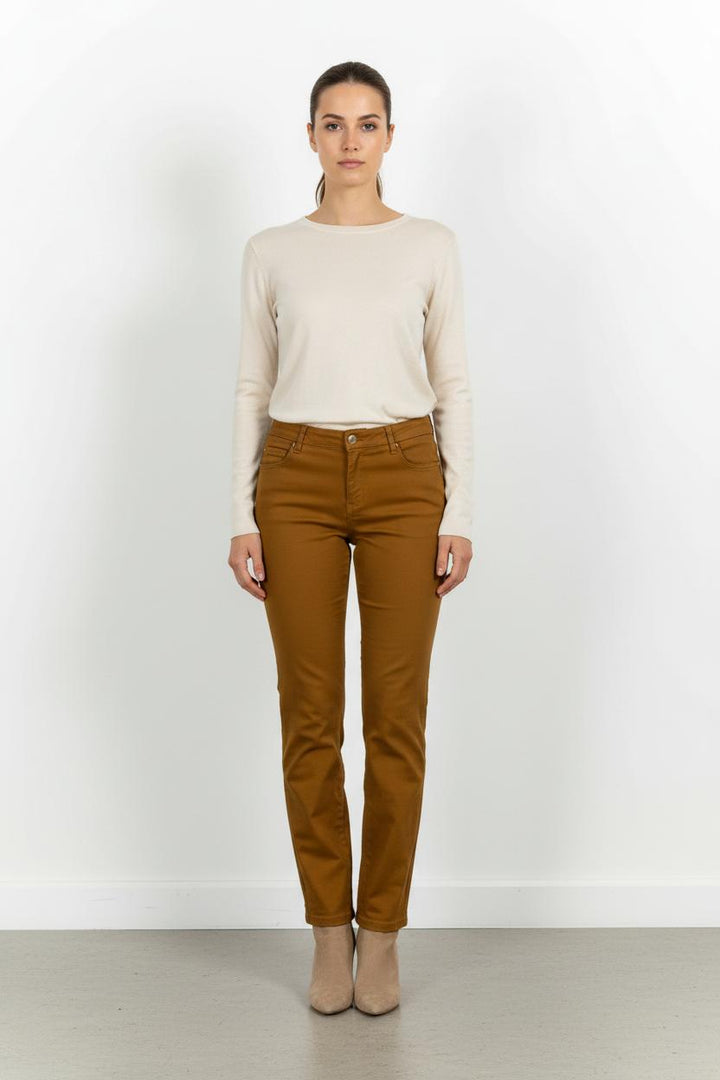 Jean Marron - Taille L/40 de la marque Caroll | PARAD58686 - Vendu par Paradigme - Image 1