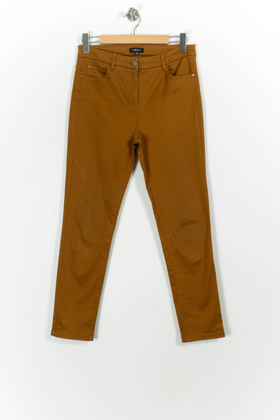 Jean Marron - Taille L/40 de la marque Caroll | PARAD58686 - Vendu par Paradigme - Image 2