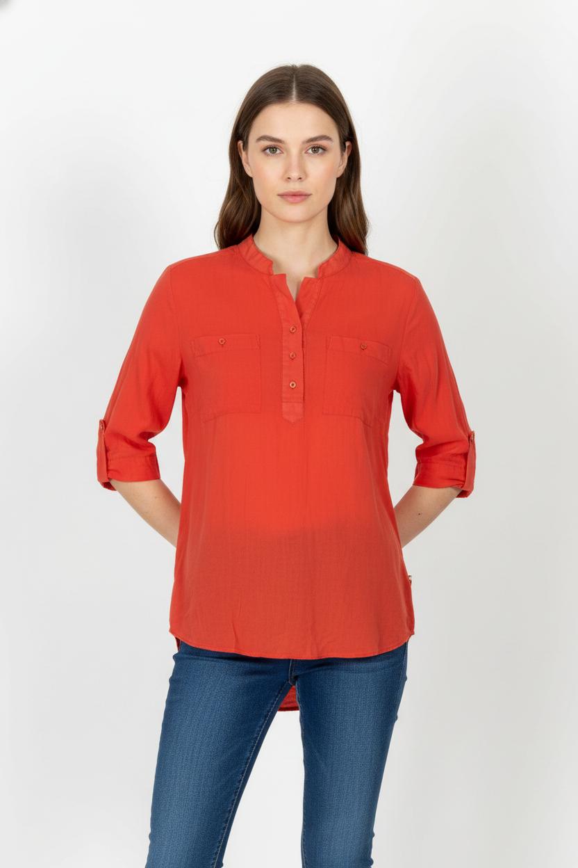 Chemise Rouge - Taille M/38 de la marque Caroll | PARAD58690 - Vendu par Paradigme - Image 1