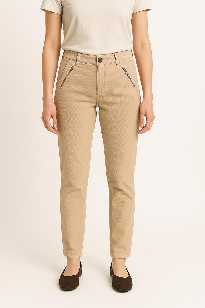 Pantalon Beige - Taille M/38 de la marque Caroll | PARAD58695 - Vendu par Paradigme - Image 1