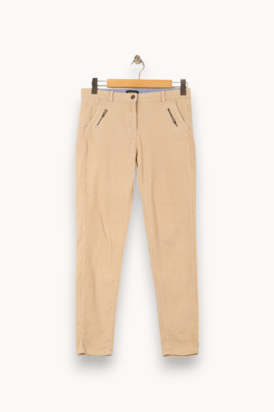 Pantalon Beige - Taille M/38 de la marque Caroll | PARAD58695 - Vendu par Paradigme - Image 2