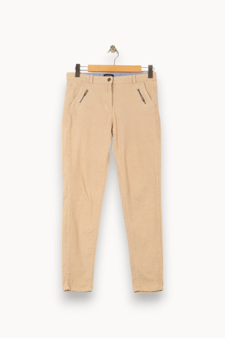 Pantalon Beige - Taille M/38 de la marque Caroll | PARAD58695 - Vendu par Paradigme - Image 2