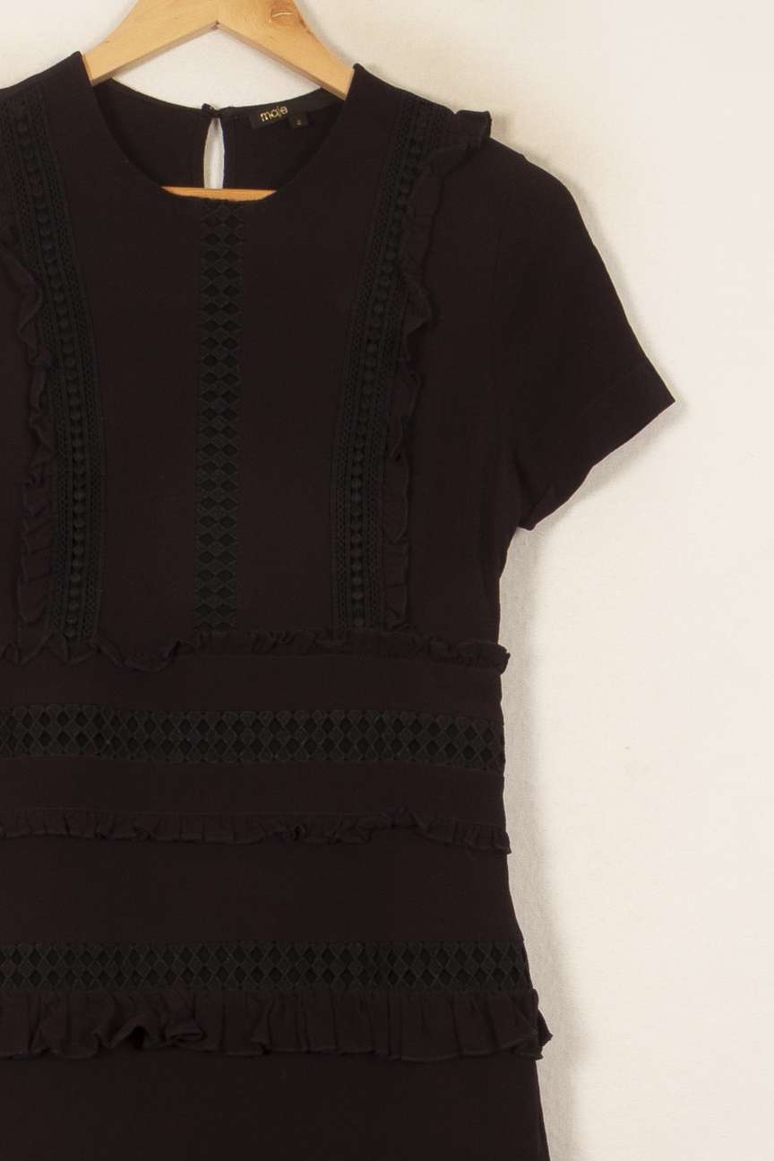 Robe Courte Noire - Taille M/38 de la marque Maje | PARAD58702 - Vendu par Paradigme - Image 3