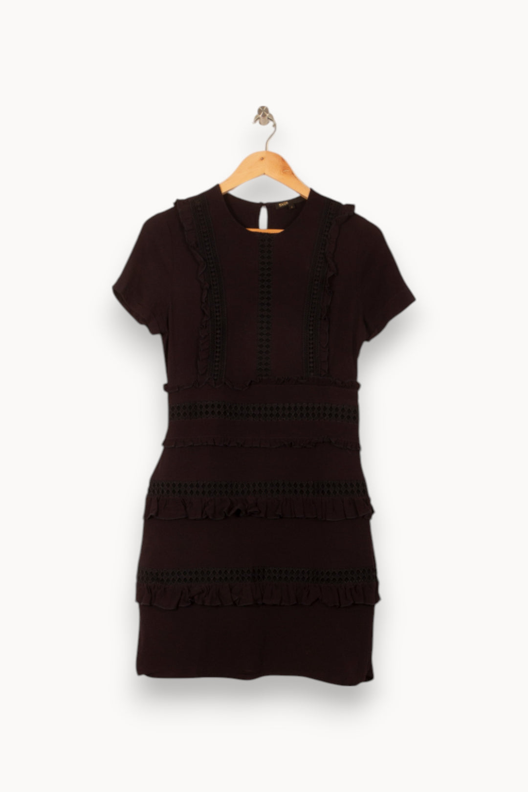 Robe Courte Noire - Taille M/38 de la marque Maje | PARAD58702 - Vendu par Paradigme - Image 2