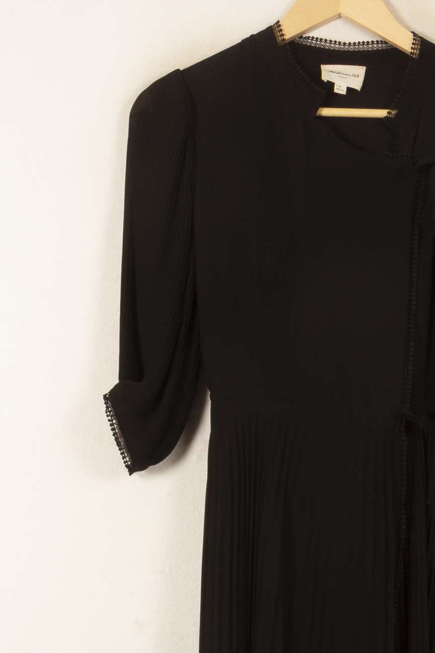 Robe Midi Noire - Taille S/36 de la marque Maison 123 | PARAD58704 - Vendu par Paradigme - Image 3