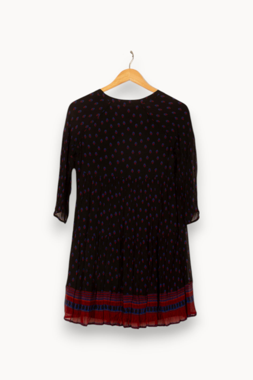 Robe Courte Noire et Rouge - Taille XS/34 de la marque ba&sh | PARAD58706 - Vendu par Paradigme - Image 4