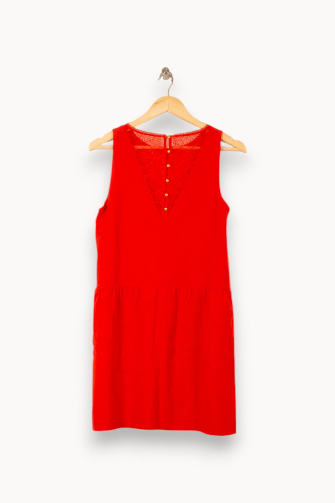 Robe Sans Manches Rouge - Taille M/38 de la marque Sézane | PARAD58711 - Vendu par Paradigme - Image 4