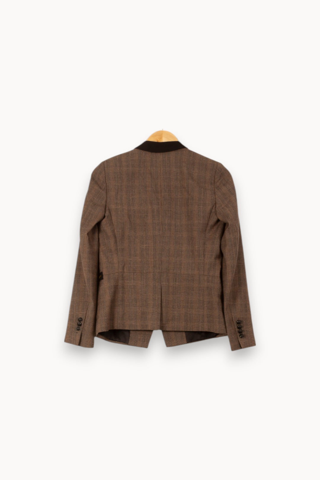 Blazer Marron et Noir - Taille S/36 de la marque The Kooples | PARAD58712 - Vendu par Paradigme - Image 4