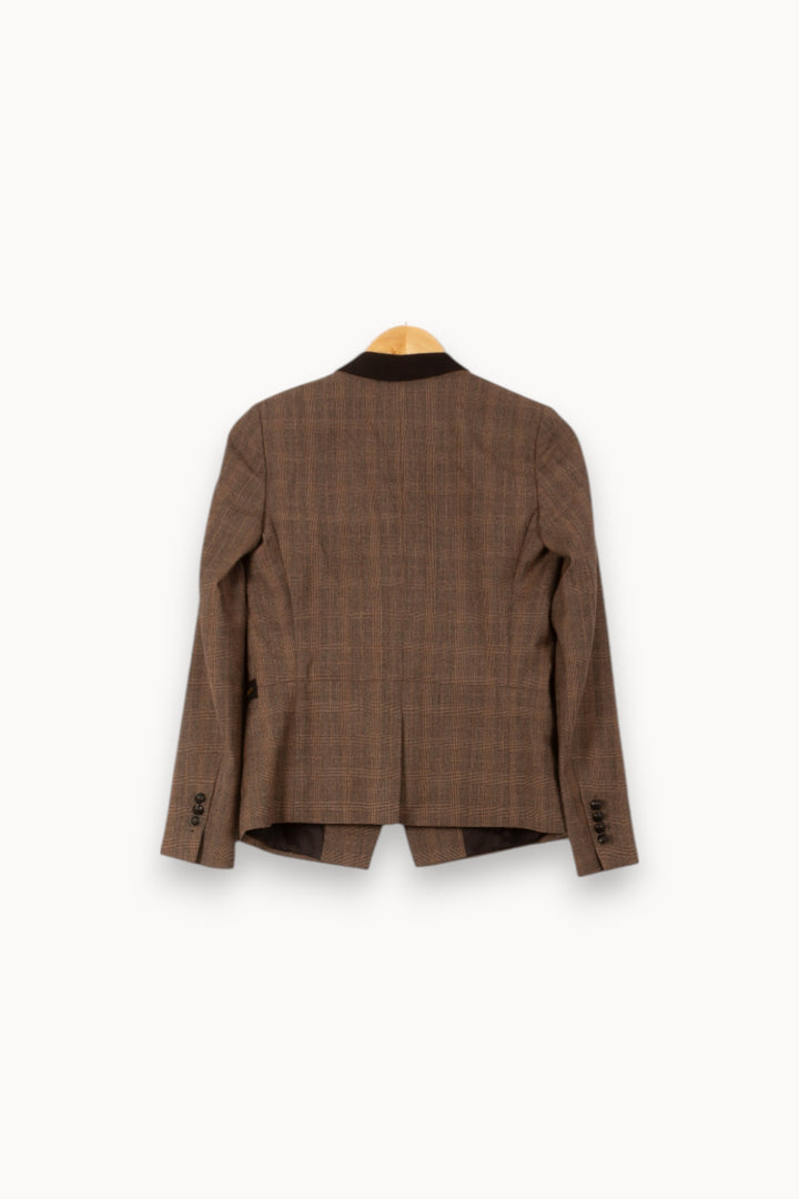 Blazer Marron et Noir - Taille S/36 de la marque The Kooples | PARAD58712 - Vendu par Paradigme - Image 4