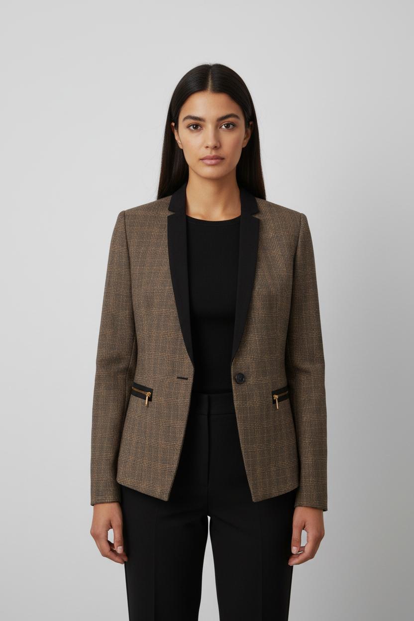 Blazer Marron et Noir - Taille S/36