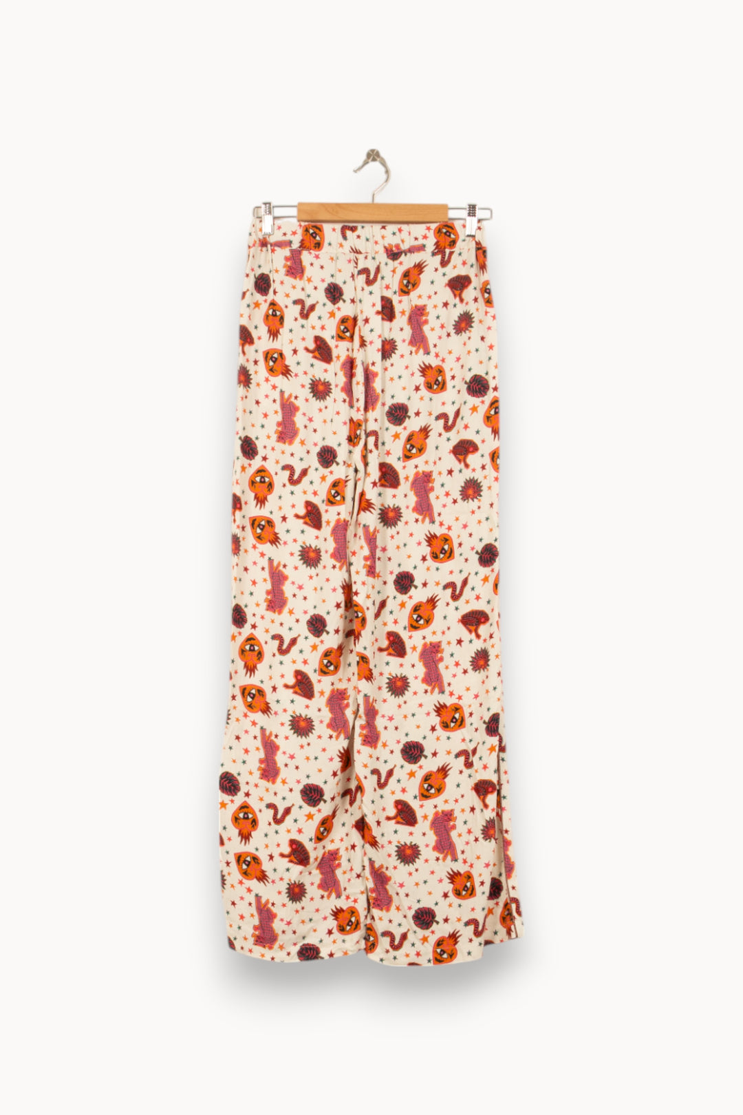 Pantalon Large Blanc et Orange - Taille XS/34 de la marque Imprevu | PARAD58714 - Vendu par Paradigme - Image 4