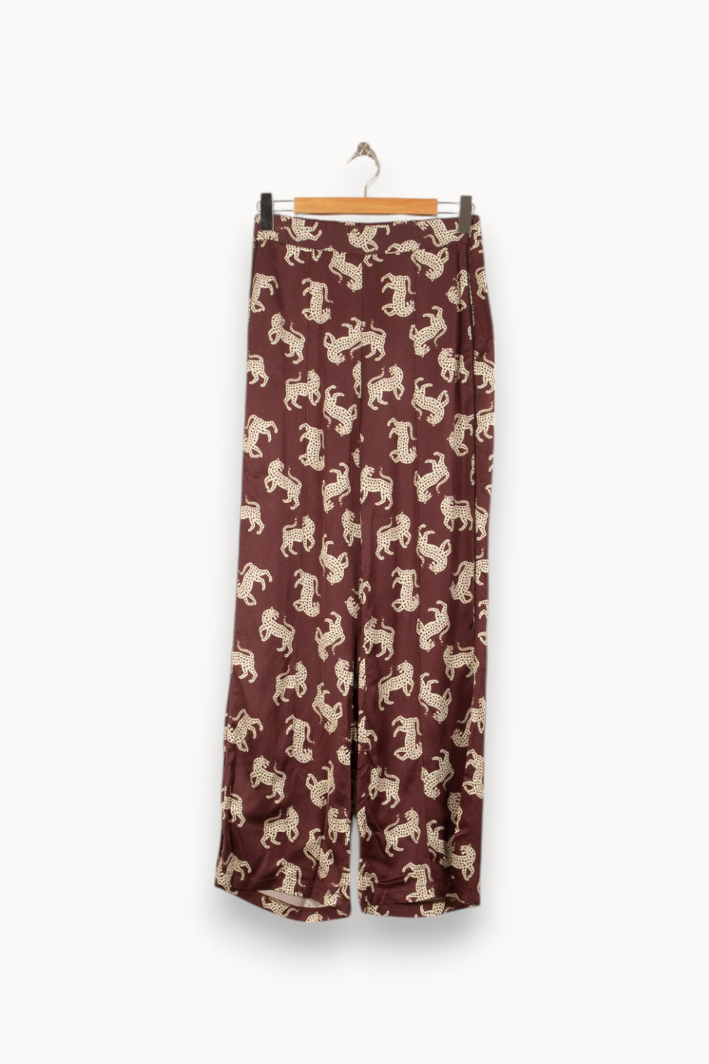 Pantalon Imprimé Bordeaux et Beige - Taille XS/34 de la marque Imprevu | PARAD58721 - Vendu par Paradigme - Image 2