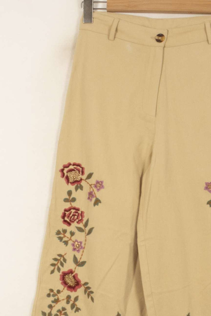 Pantalon Large Beige - Taille S/36 de la marque Louise Misha | PARAD58723 - Vendu par Paradigme - Image 2