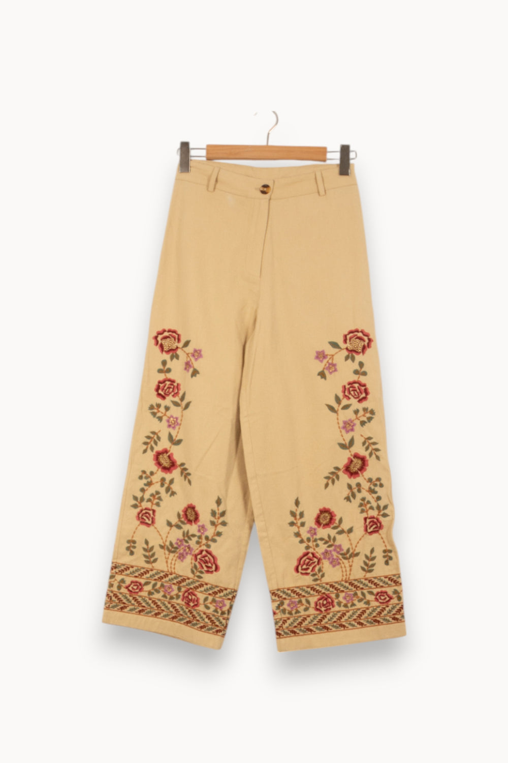 Pantalon Large Beige - Taille S/36 de la marque Louise Misha | PARAD58724 - Vendu par Paradigme - Image 2