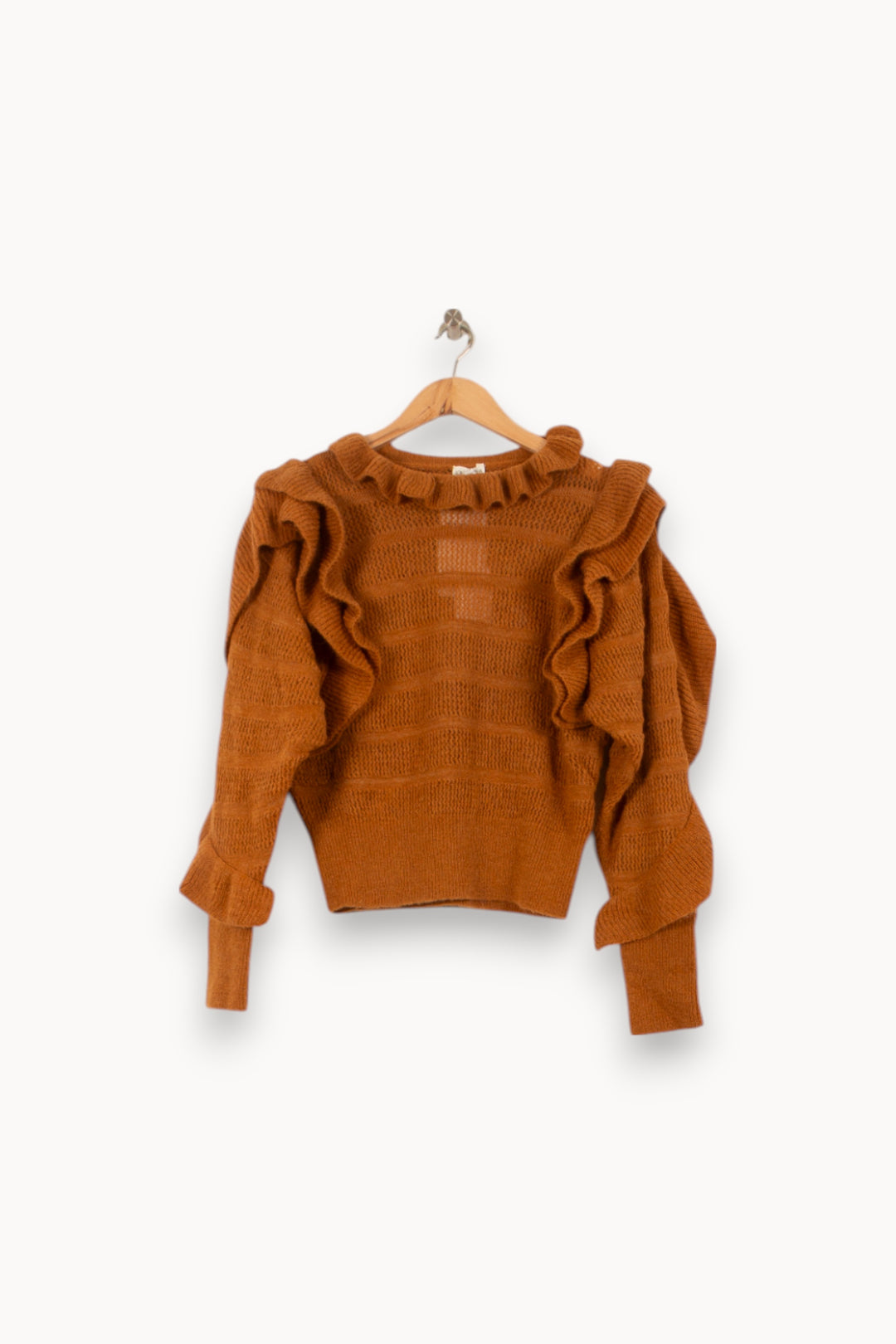 Pull Marron - Taille S/36 de la marque Louise Misha | PARAD58726 - Vendu par Paradigme - Image 2