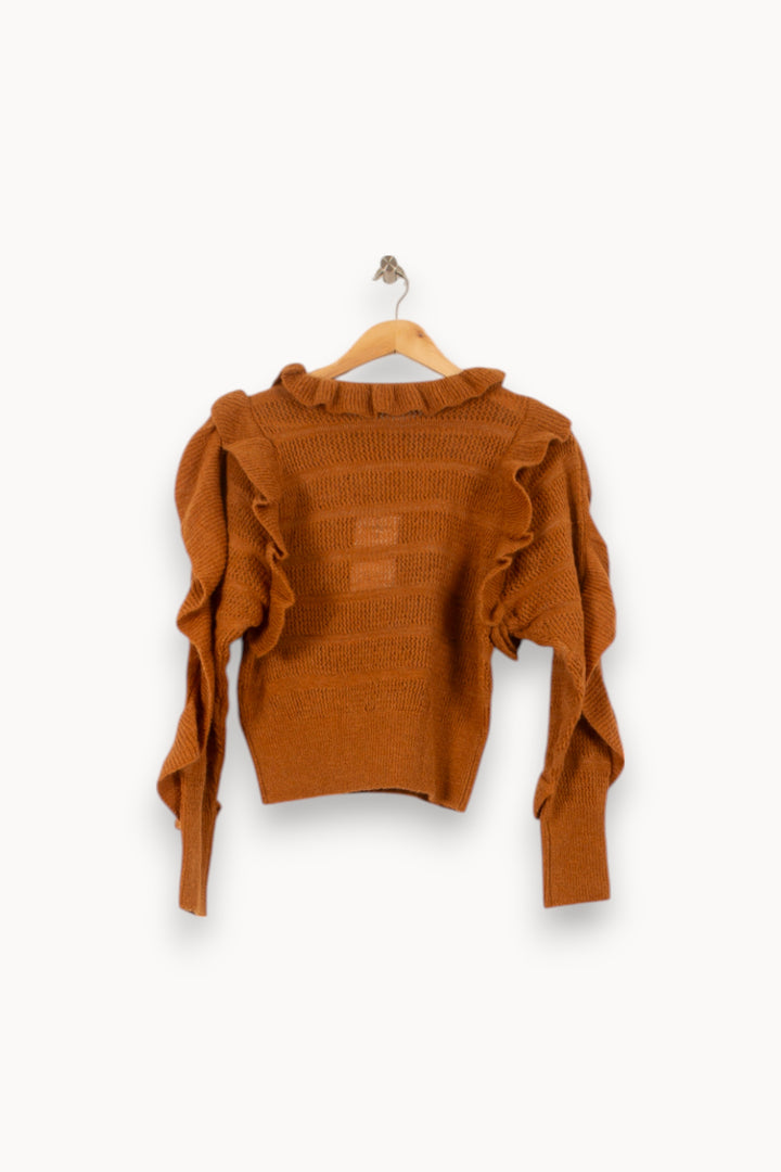 Pull Marron - Taille S/36 de la marque Louise Misha | PARAD58727 - Vendu par Paradigme - Image 4