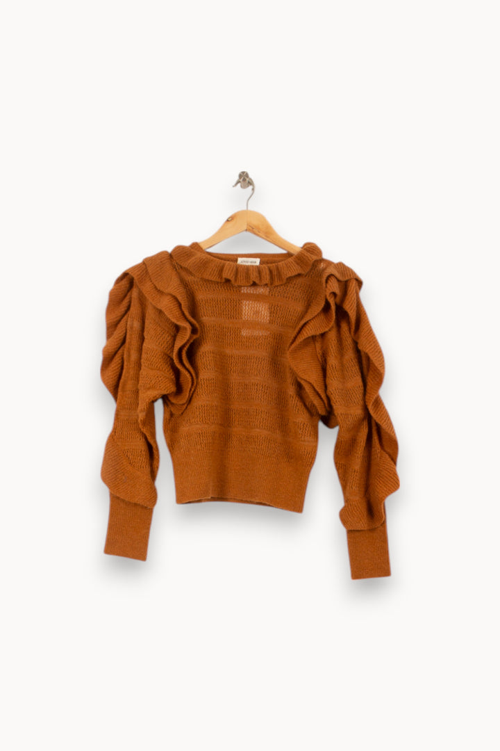 Pull Marron - Taille S/36 de la marque Louise Misha | PARAD58727 - Vendu par Paradigme - Image 2