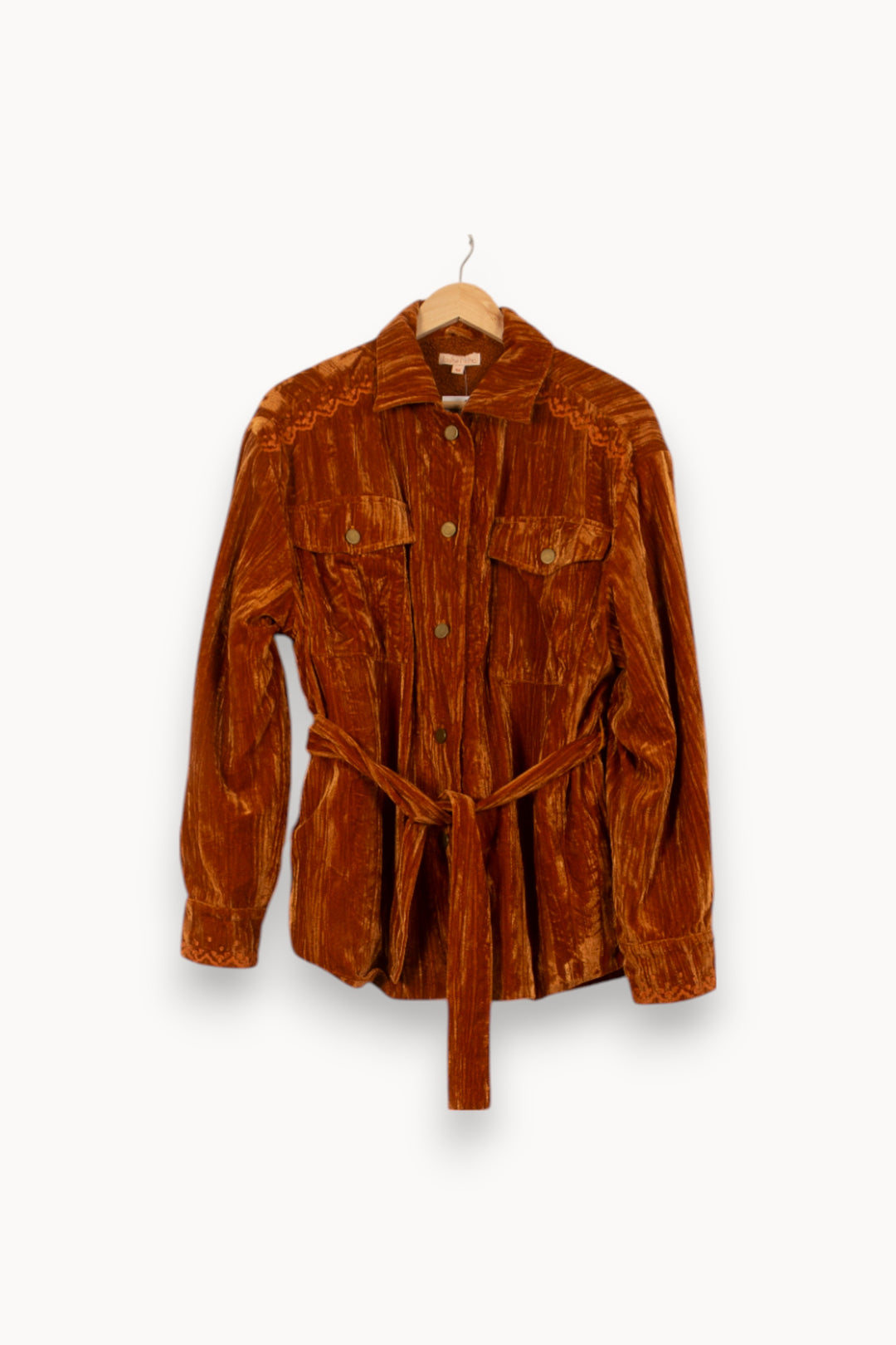 Veste Ceinturée Marron - Taille S/36 de la marque Louise Misha | PARAD58729 - Vendu par Paradigme - Image 2