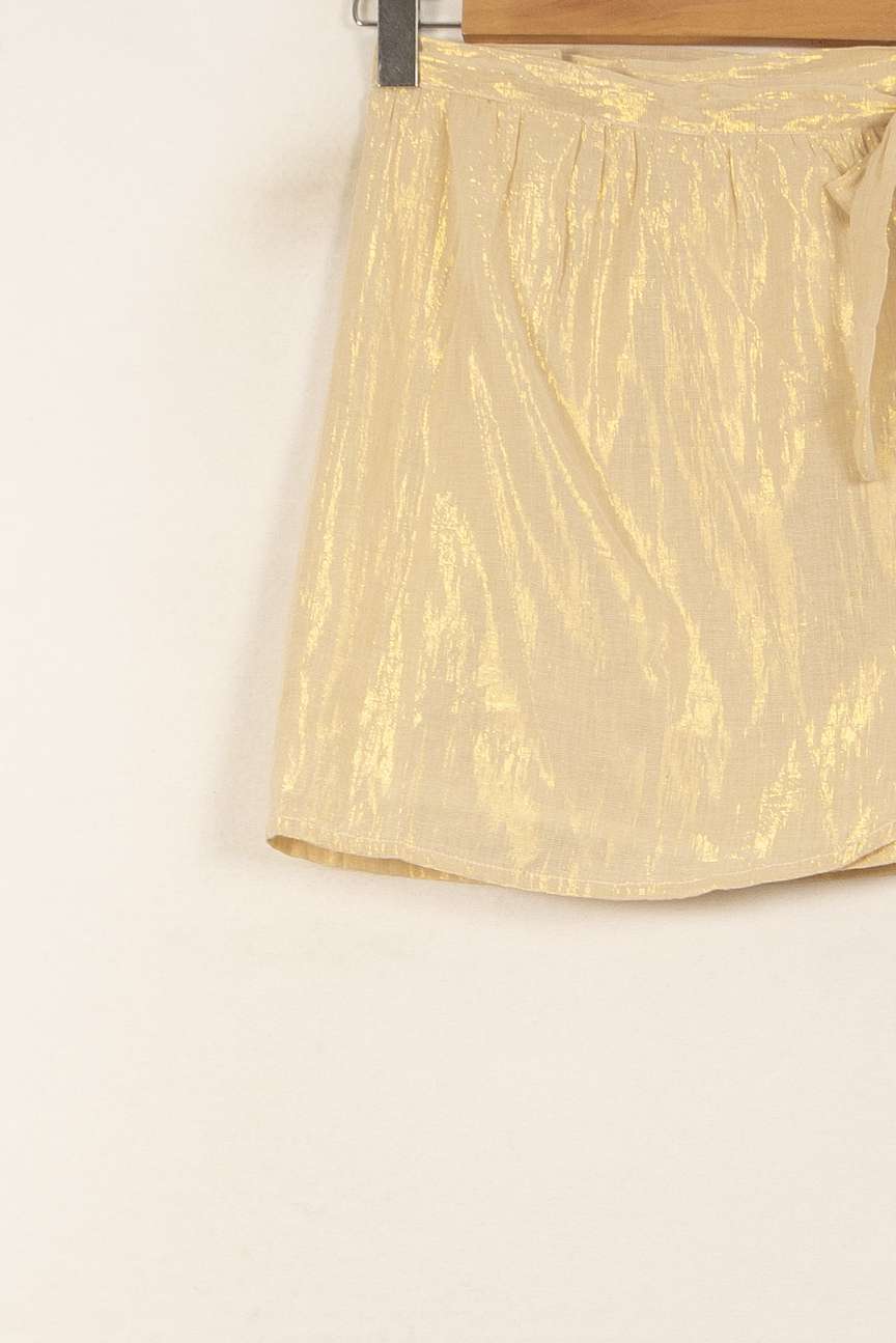 Jupe Portefeuille Dorée - Taille S/36 de la marque Louise Misha | PARAD58738 - Vendu par Paradigme - Image 3