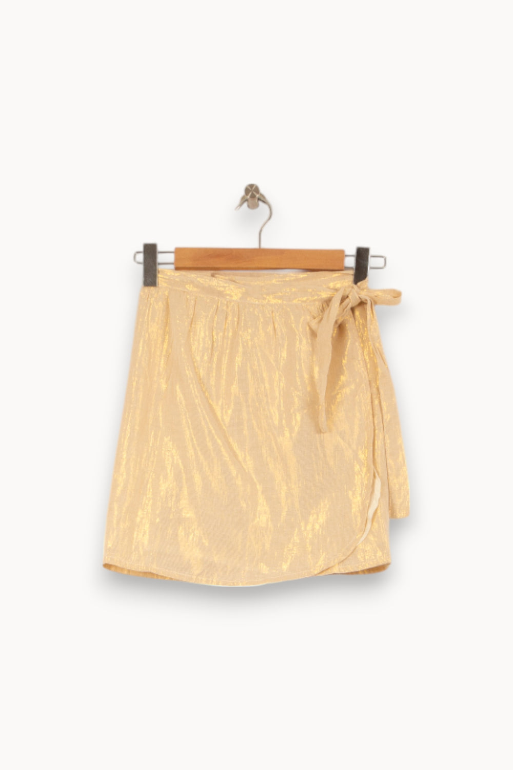 Jupe Portefeuille Dorée - Taille S/36 de la marque Louise Misha | PARAD58738 - Vendu par Paradigme - Image 2