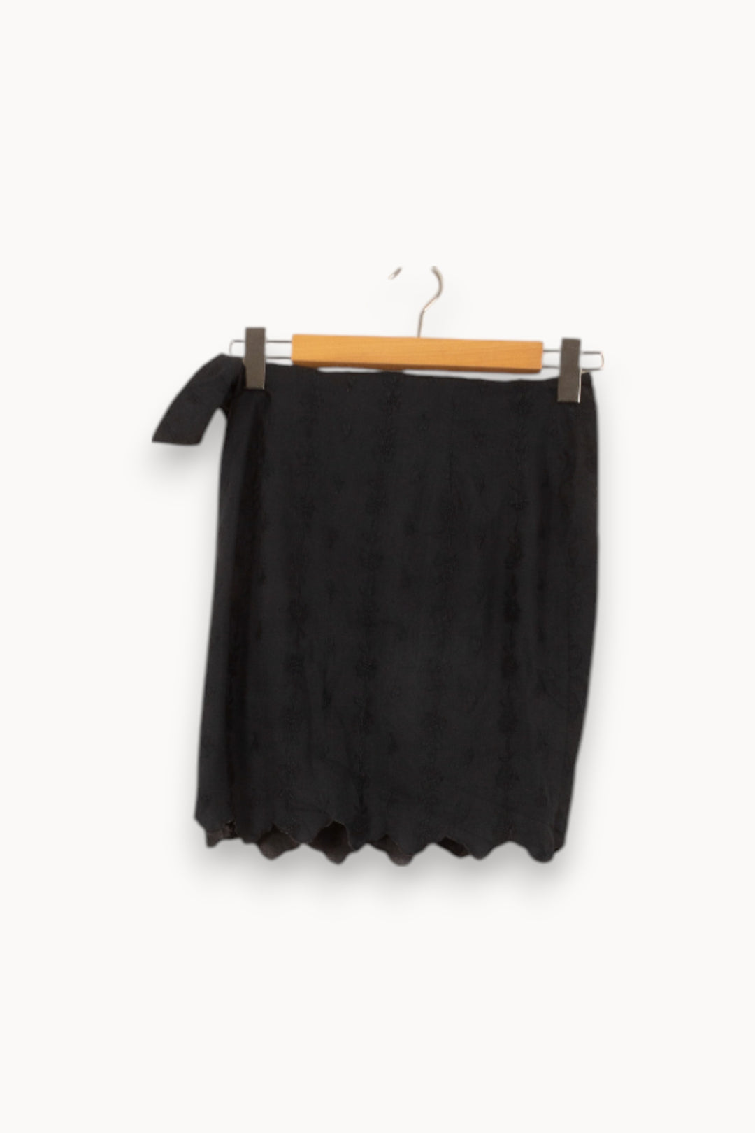 Jupe Portefeuille Noire - Taille S/36 de la marque Louise Misha | PARAD58739 - Vendu par Paradigme - Image 4