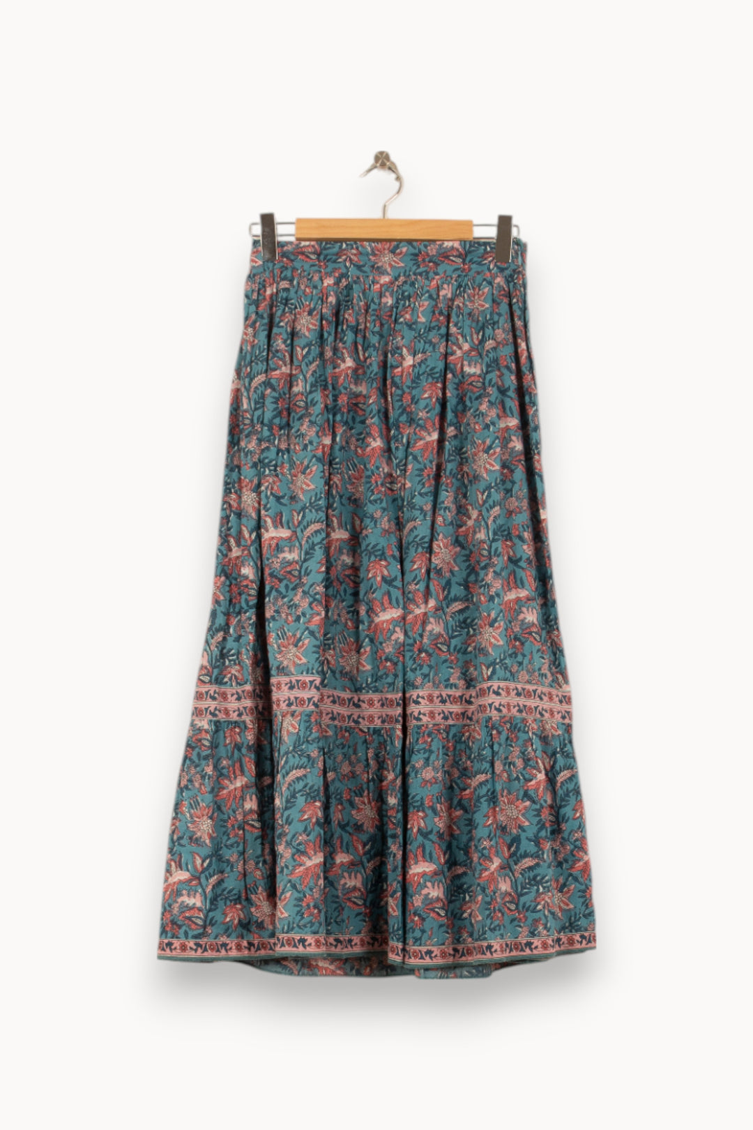 Jupe Longue Bleue et Rose - Taille S/36 de la marque Louise Misha | PARAD58749 - Vendu par Paradigme - Image 2