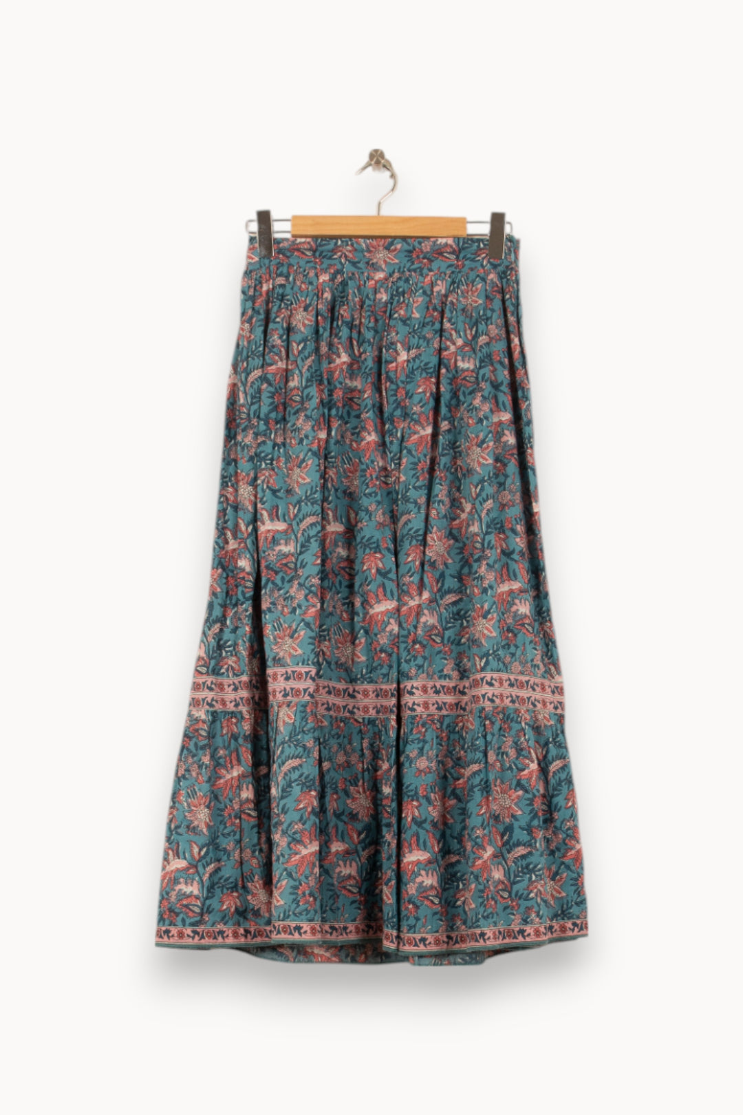Jupe Longue Bleue et Rose - Taille S/36 de la marque Louise Misha | PARAD58750 - Vendu par Paradigme - Image 2