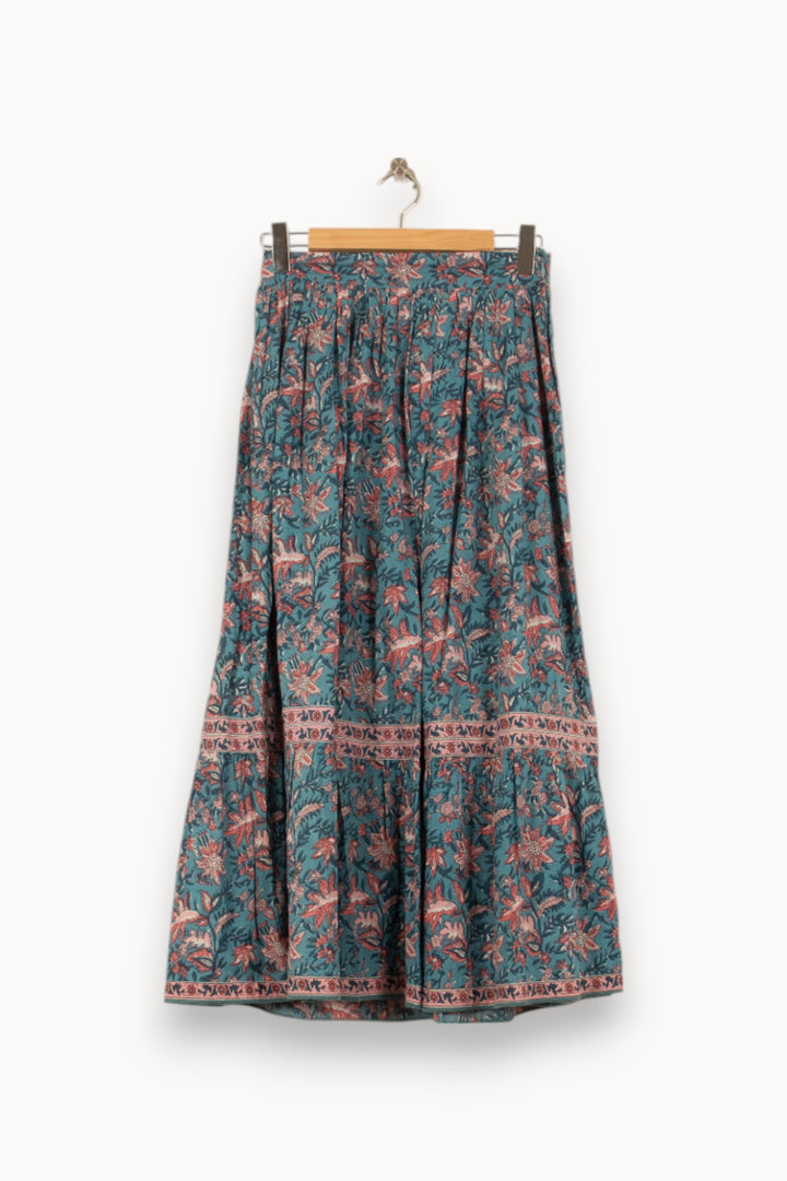 Jupe Longue Bleue et Rose - Taille S/36 de la marque Louise Misha | PARAD58750 - Vendu par Paradigme - Image 2