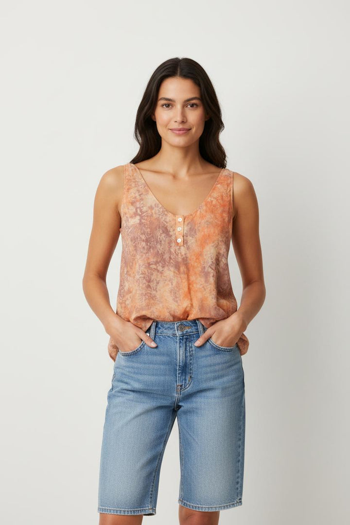 Débardeur Orange et Violet - Taille M/38