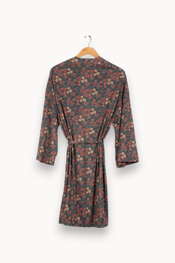 Robe Portefeuille Bleue et Rouge - Taille S/36 de la marque Louise Misha | PARAD58757 - Vendu par Paradigme - Image 4