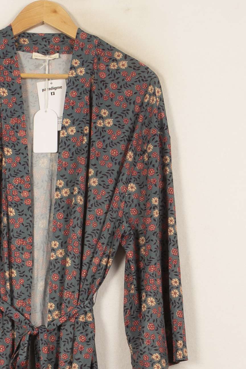 Robe Portefeuille Bleue et Rouge - Taille S/36 de la marque Louise Misha | PARAD58757 - Vendu par Paradigme - Image 3