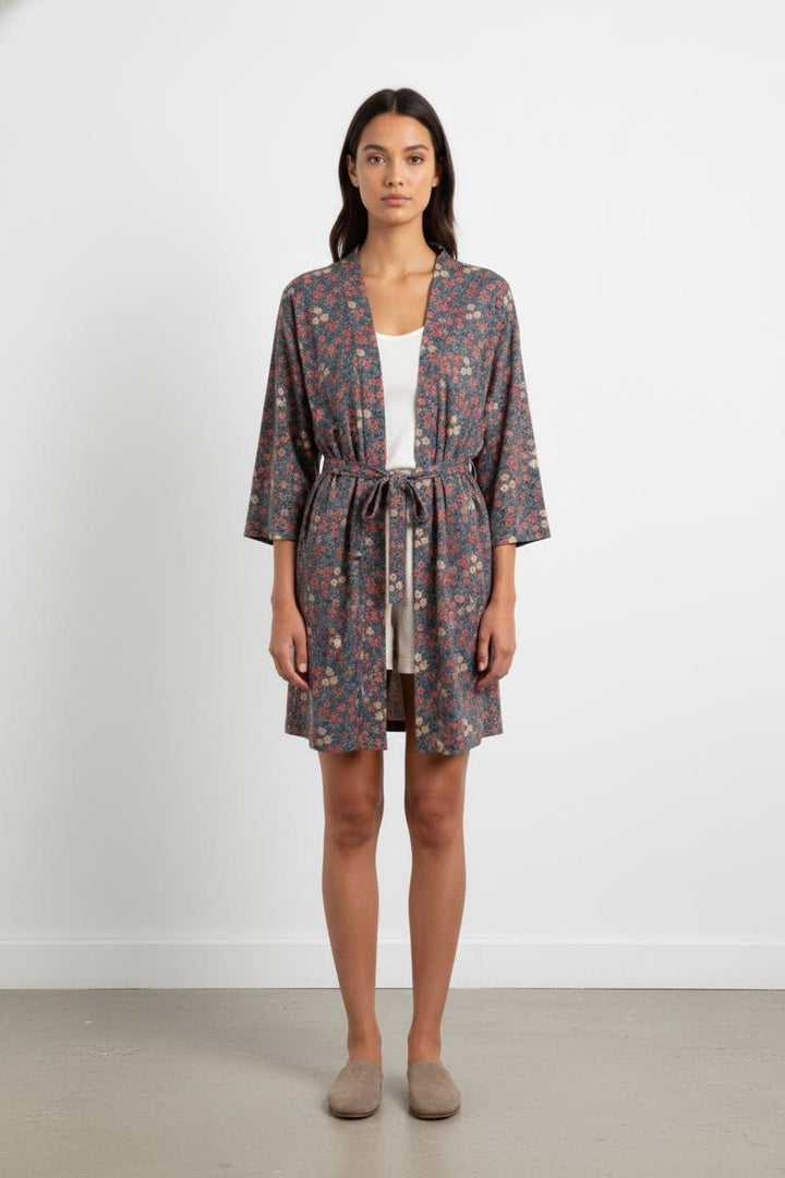 Robe Portefeuille Bleue et Rouge - Taille S/36