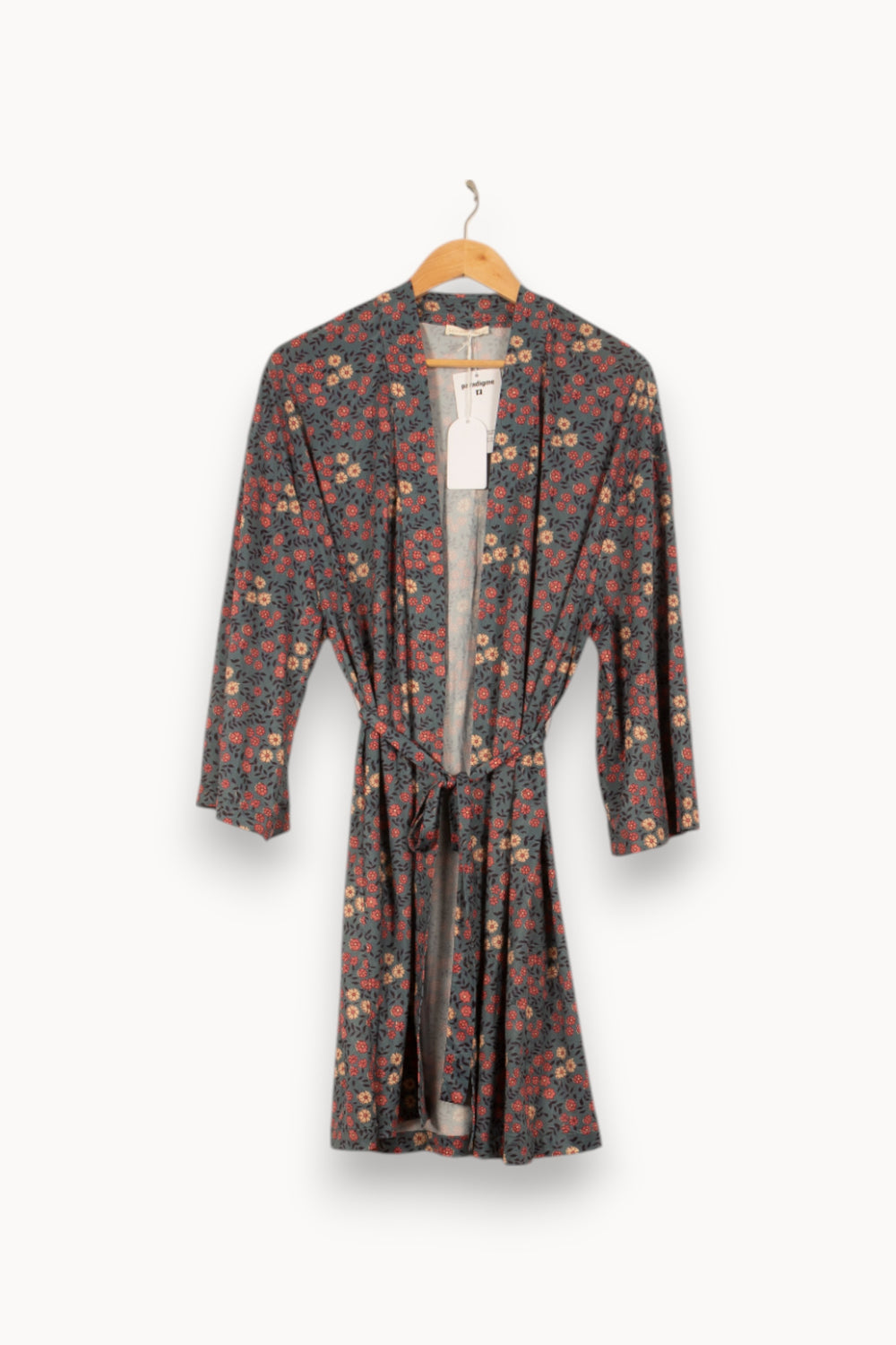 Robe Portefeuille Bleue et Rouge - Taille S/36 de la marque Louise Misha | PARAD58757 - Vendu par Paradigme - Image 2