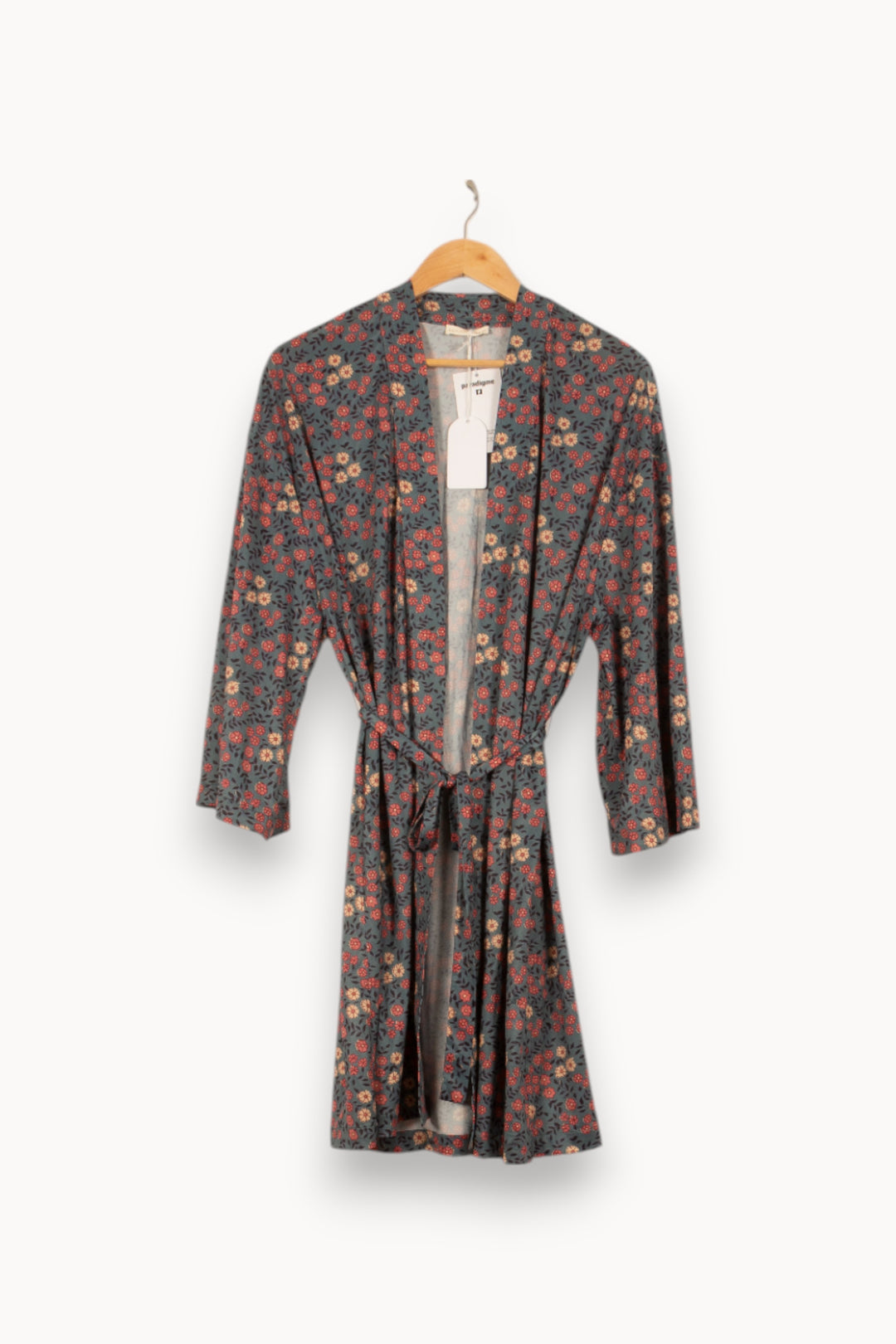 Robe Portefeuille Bleue et Rouge - Taille S/36 de la marque Louise Misha | PARAD58757 - Vendu par Paradigme - Image 2