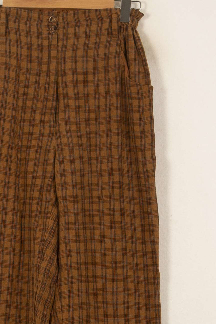 Pantalon Carreaux Marron - Taille S/36 de la marque Louise Misha | PARAD58776 - Vendu par Paradigme - Image 3