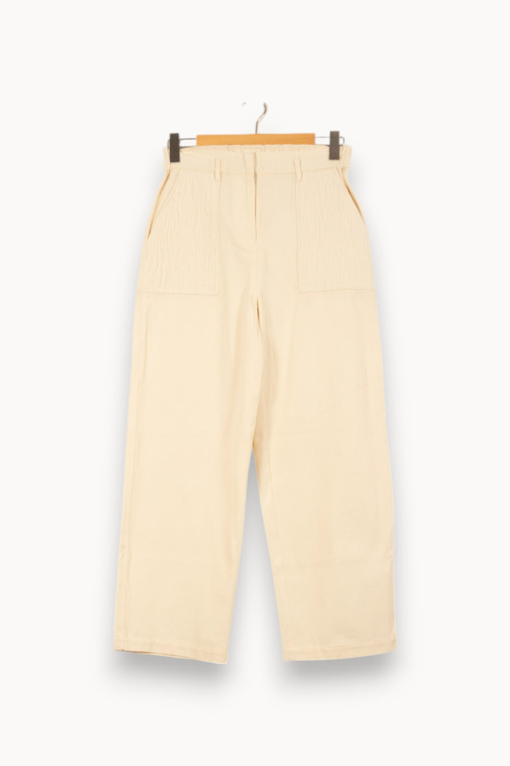 Pantalon Large Beige - Taille S/36 de la marque Louise Misha | PARAD58778 - Vendu par Paradigme - Image 2