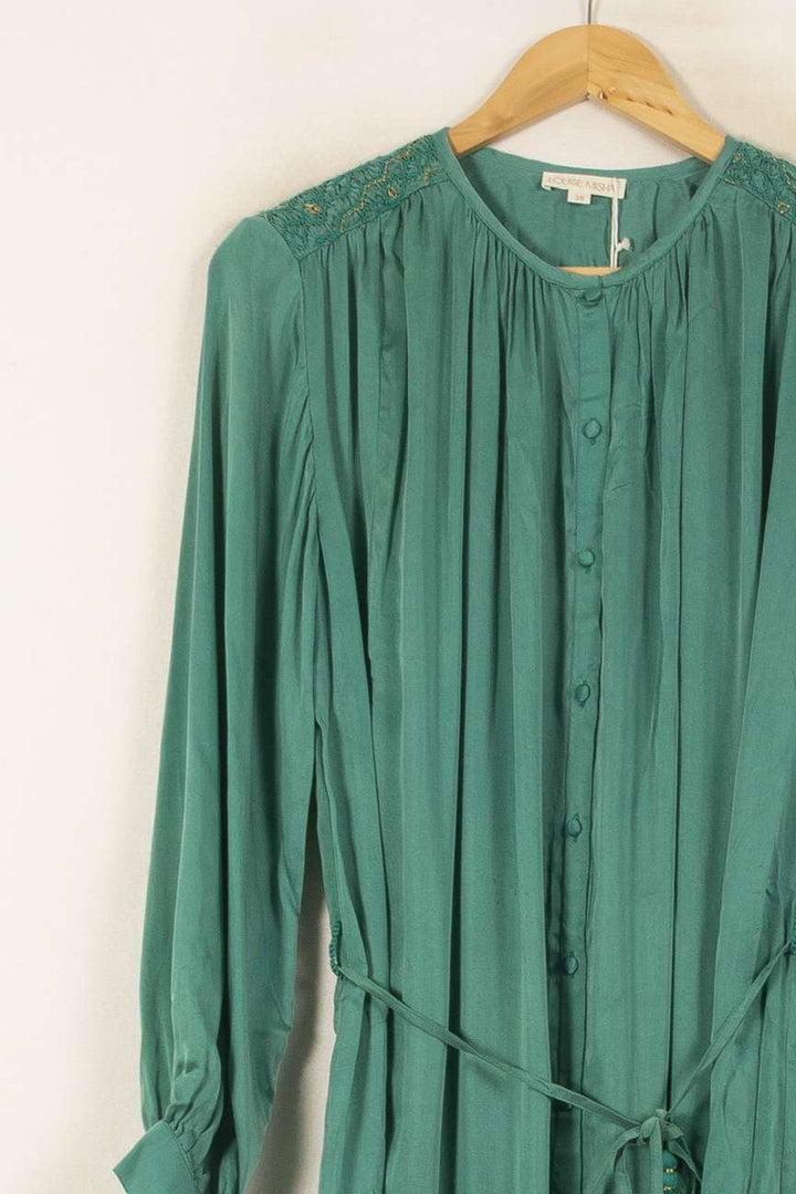 Robe Longue Verte - Taille M/38 de la marque Louise Misha | PARAD58786 - Vendu par Paradigme - Image 3