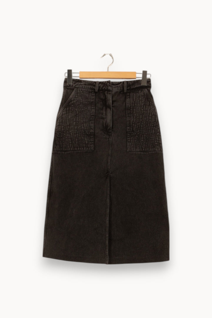 Jupe Midi Noire - Taille S/36 de la marque Louise Misha | PARAD58793 - Vendu par Paradigme - Image 2