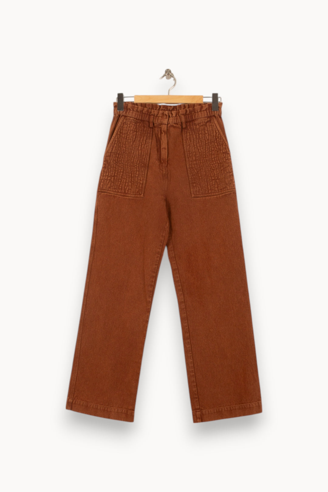 Pantalon Large Marron - Taille S/36 de la marque Louise Misha | PARAD58794 - Vendu par Paradigme - Image 2