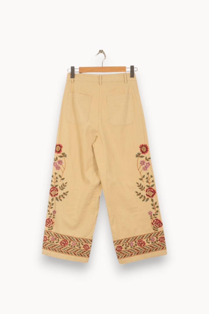 Pantalon Large Beige - Taille S/36 de la marque Louise Misha | PARAD58799 - Vendu par Paradigme - Image 4