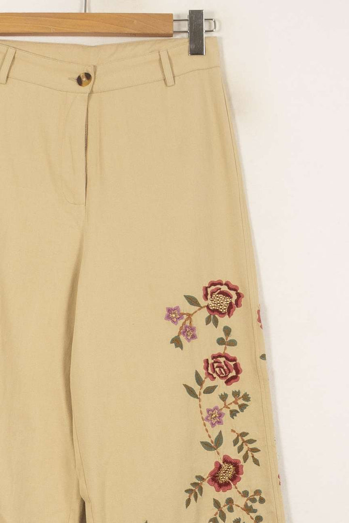Pantalon Large Beige - Taille S/36 de la marque Louise Misha | PARAD58799 - Vendu par Paradigme - Image 3