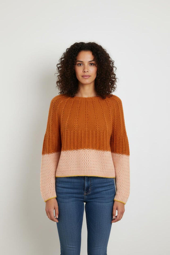 Pull Orange et Rose - Taille XXS/32