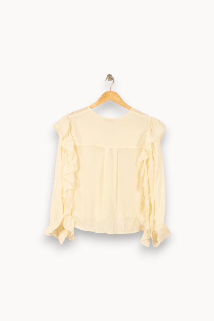 Blouse Beige - Taille S/36 de la marque Louise Misha | PARAD58809 - Vendu par Paradigme - Image 4