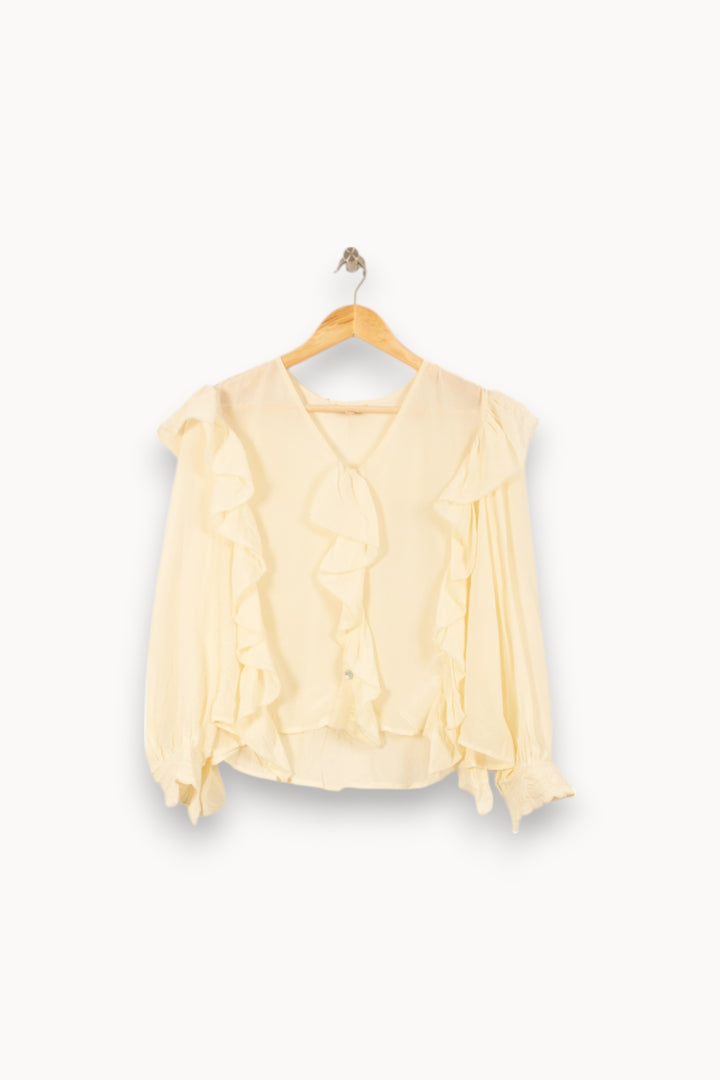 Blouse Beige - Taille S/36 de la marque Louise Misha | PARAD58809 - Vendu par Paradigme - Image 2