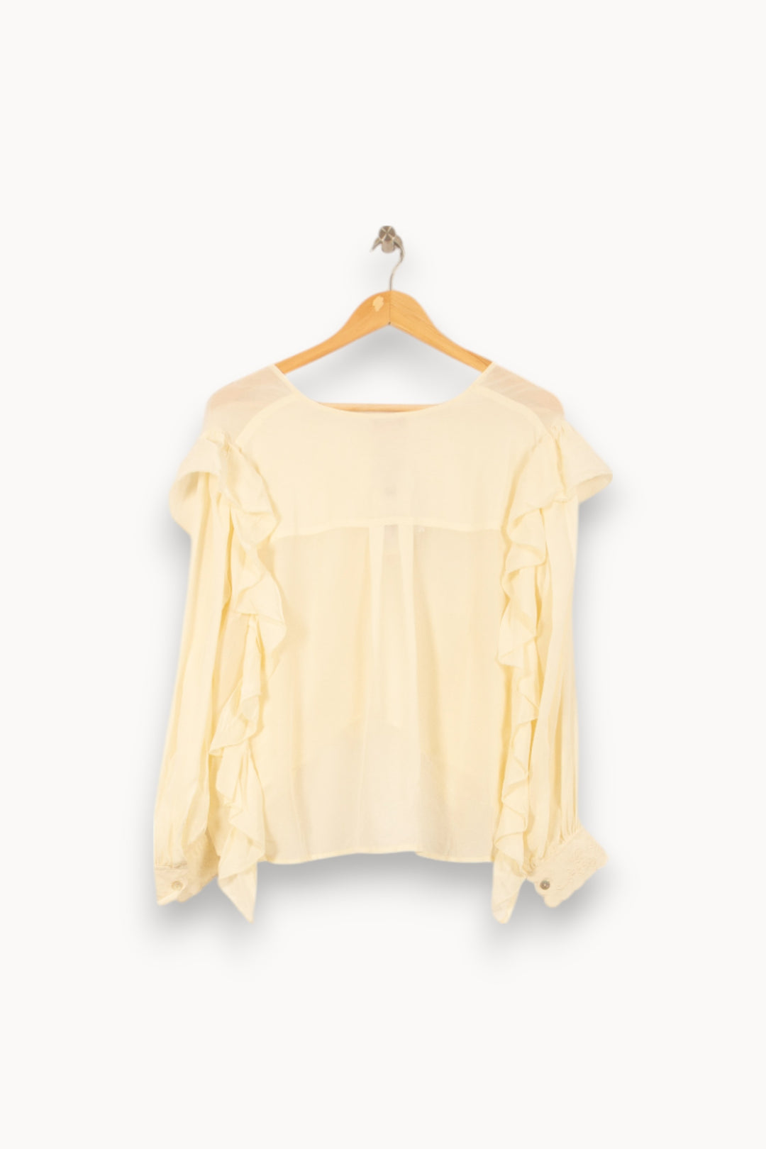 Blouse Blanche - Taille M/38 de la marque Louise Misha | PARAD58817 - Vendu par Paradigme - Image 4