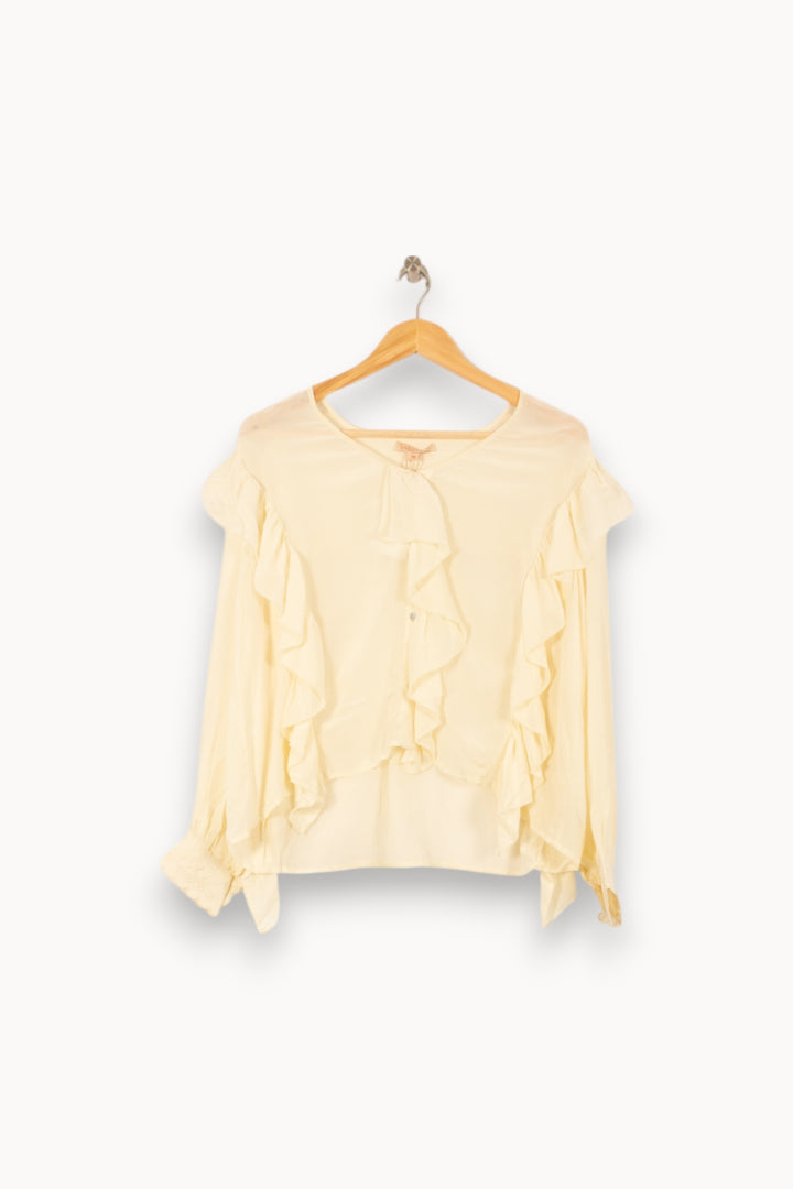 Blouse Blanche - Taille M/38 de la marque Louise Misha | PARAD58817 - Vendu par Paradigme - Image 2